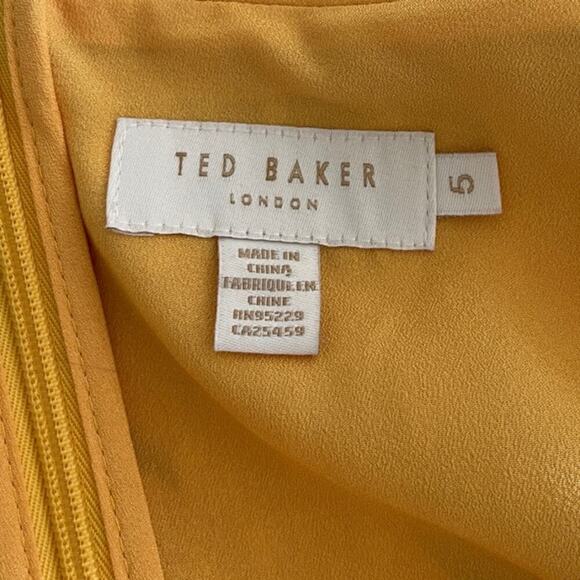 Ted Baker Posyy Cabana Long Sleeve Dress Size 5 - Picture 5 of 5